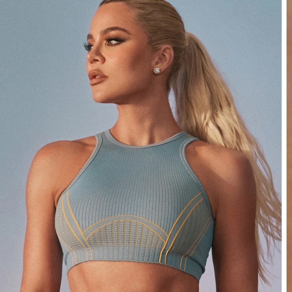 NWT SOLD OUT FABLETICS Khloe K Seamless Low Impact Open Back Bra Large